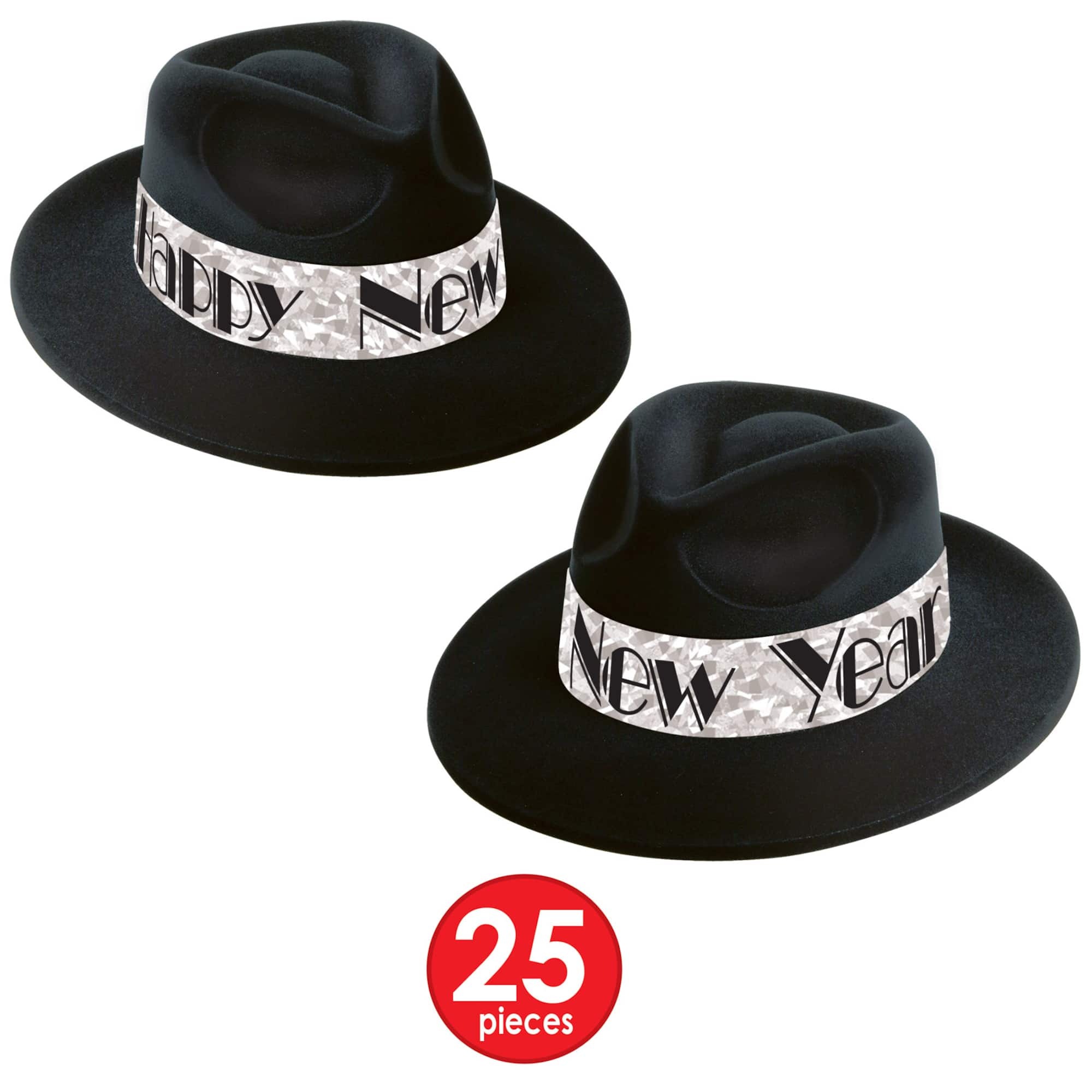 Beistle Black & Silver New Year Swingin' Party Favor Kit for 50